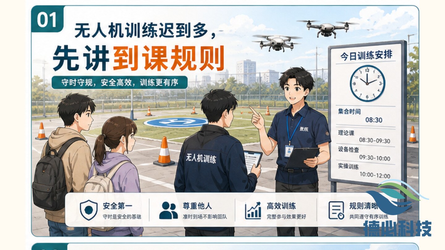 无人机训练迟到多,先讲到课规则