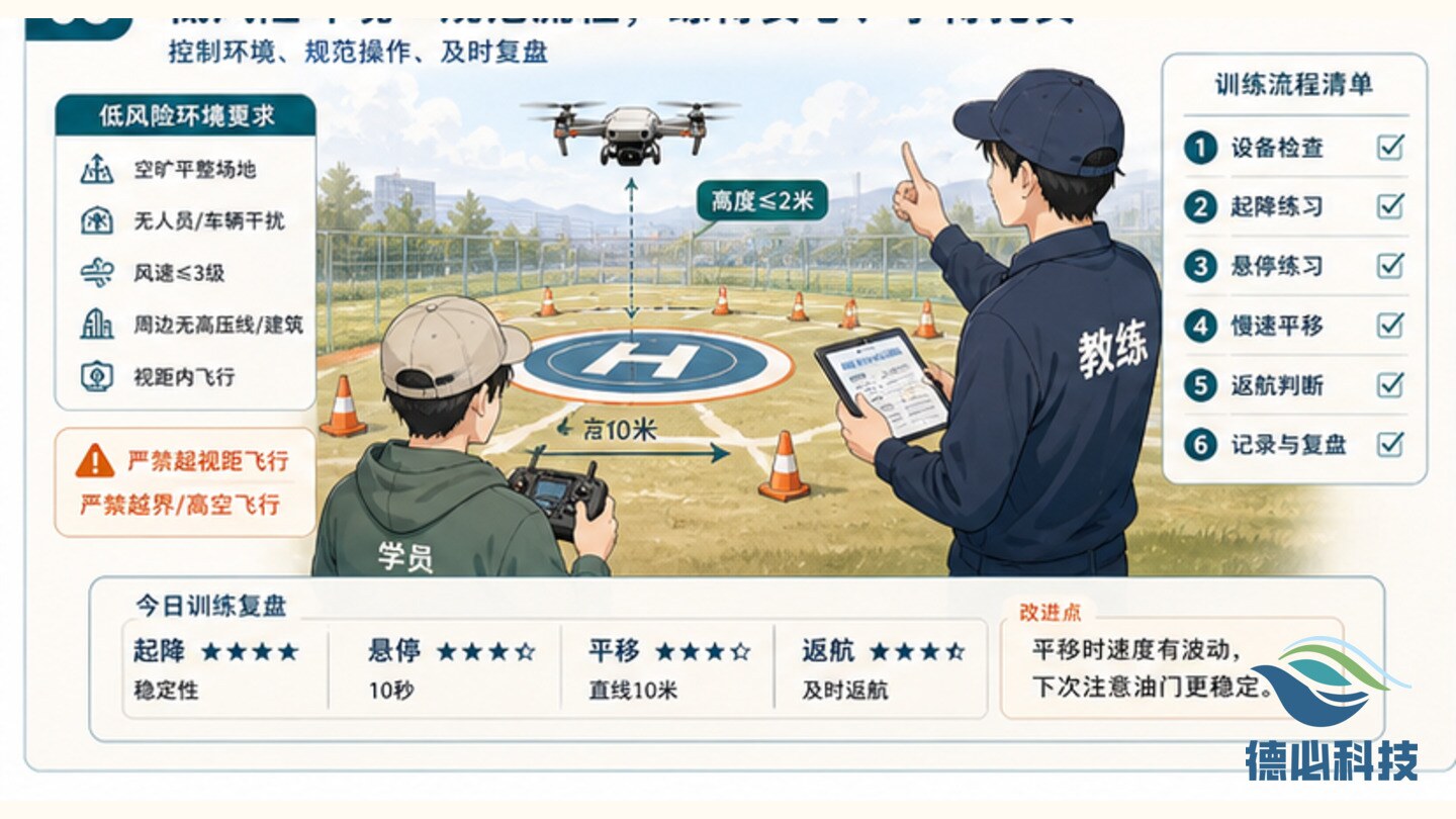 无人机实操怕炸机,先练低风险动作