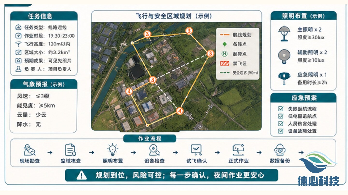 无人机夜间作业想试,先讲限制条件