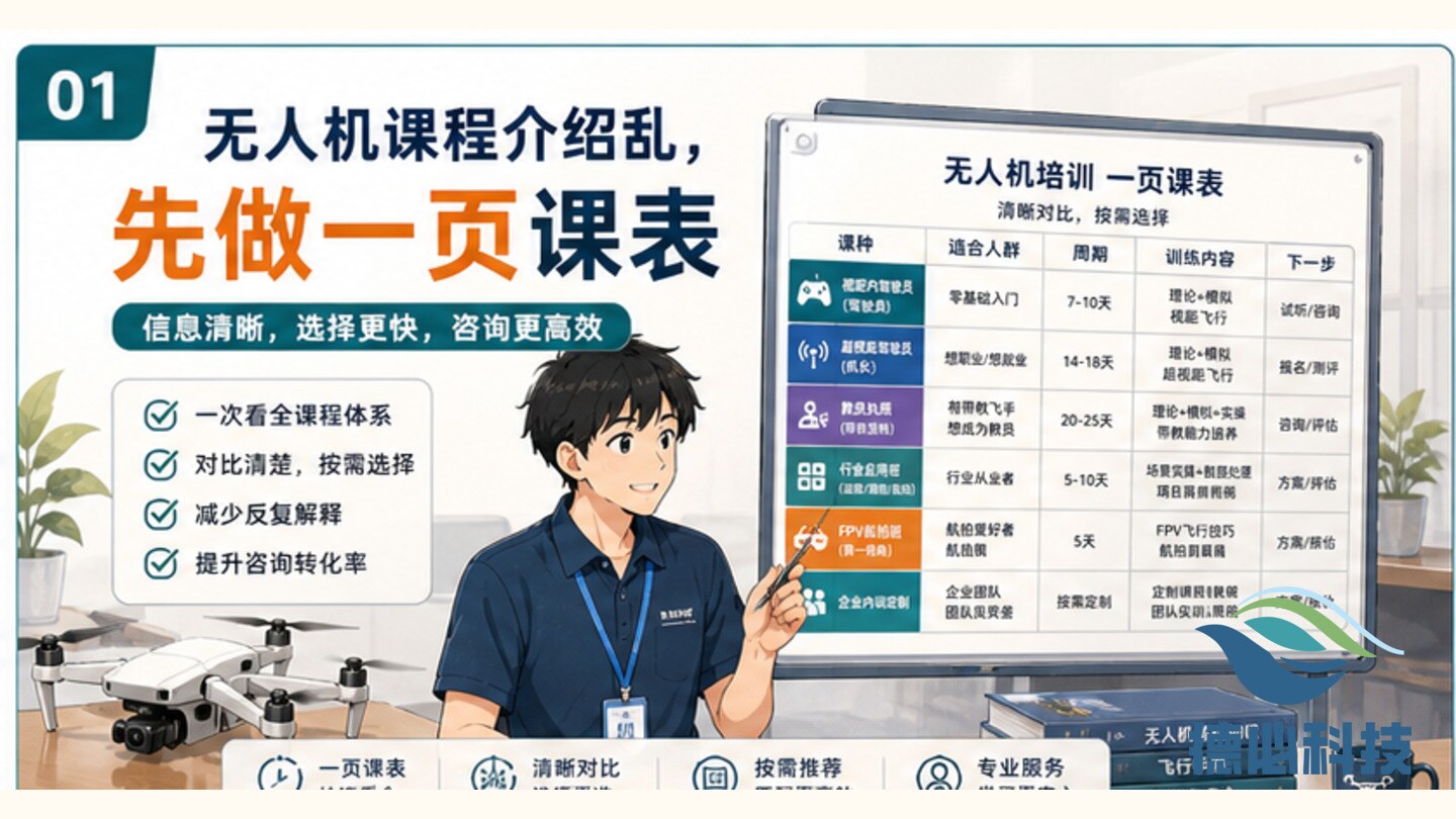 无人机课程介绍乱,先做一页课表