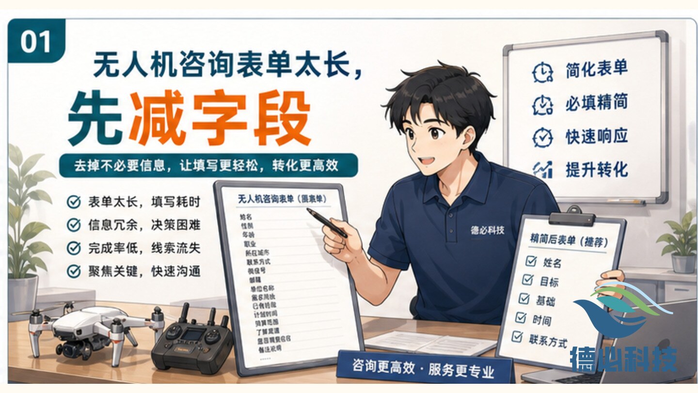 无人机咨询表单太长,先减字段