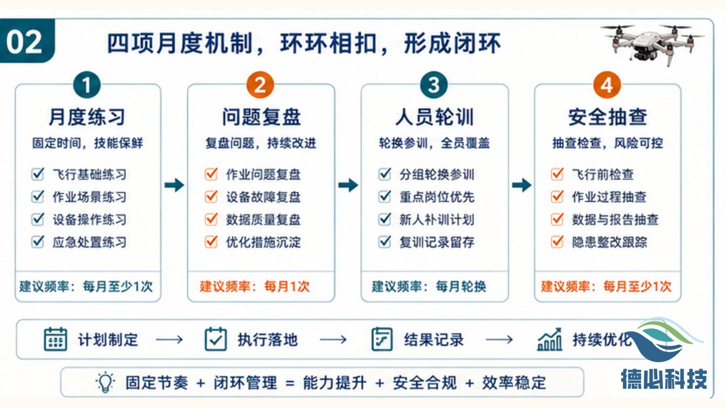 无人机企业复训频率低,先定月度机制