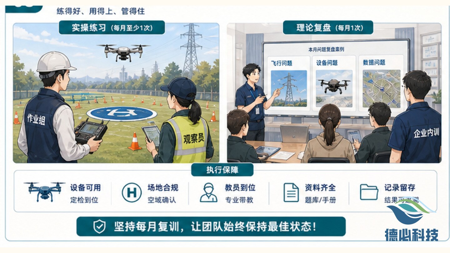 无人机企业复训频率低,先定月度机制
