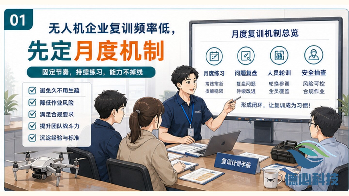 无人机企业复训频率低,先定月度机制