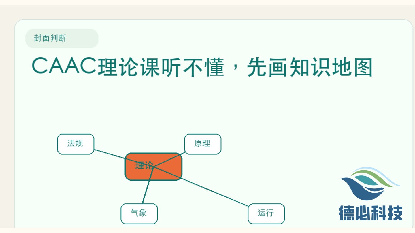 CAAC理论课听不懂,先画知识地图
