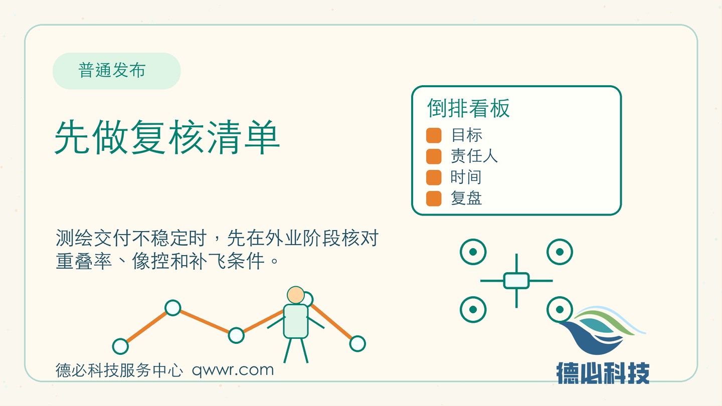 测绘交付不稳定,先做复核清单