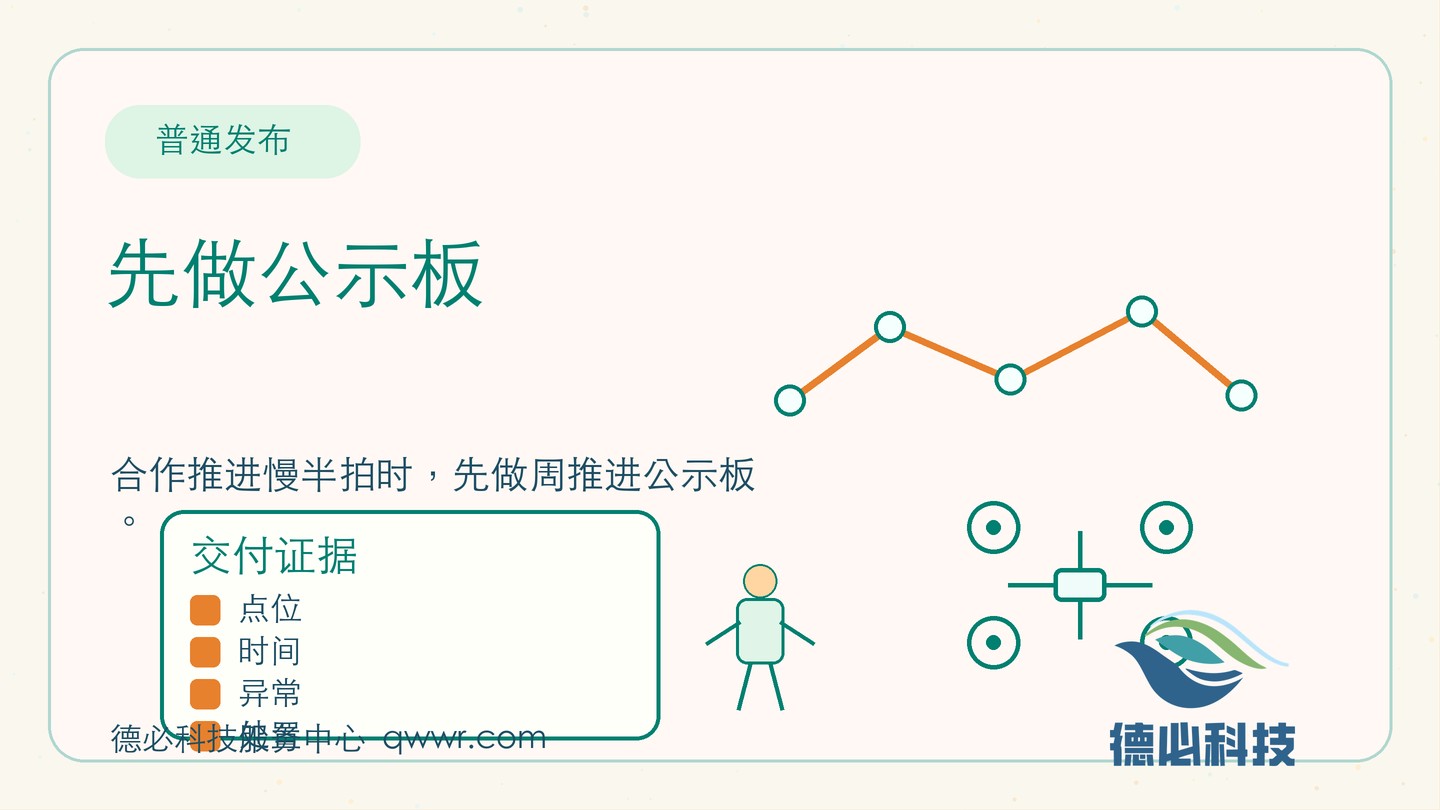 合作推进慢半拍，先做公示板