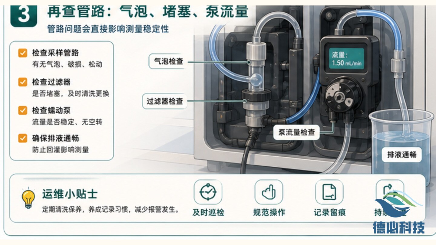 氨氮仪报警频繁,先查试剂和管路