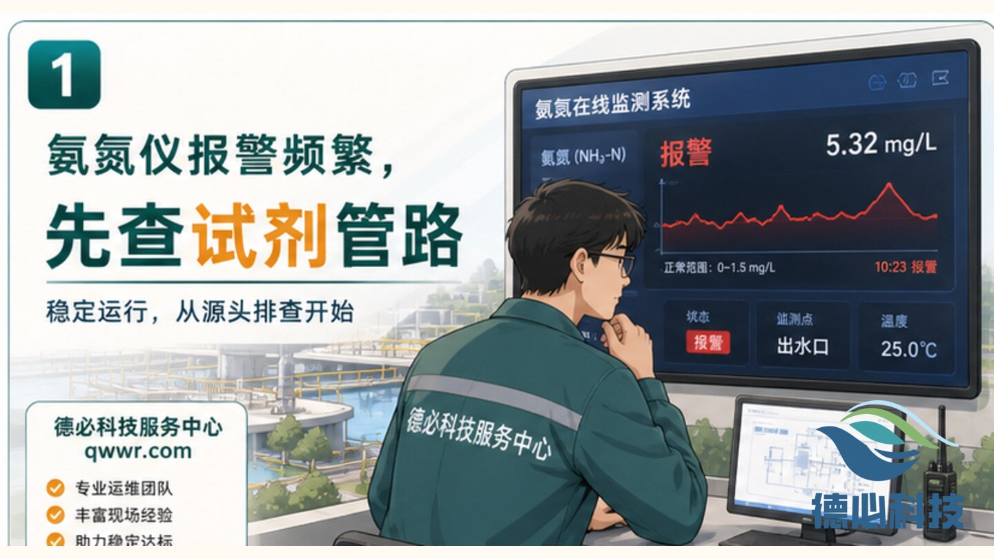 氨氮仪报警频繁,先查试剂和管路