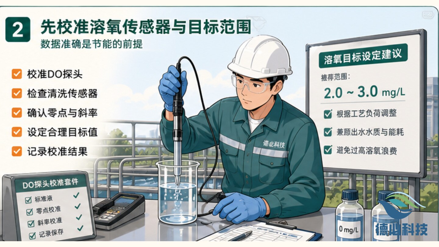 曝气池能耗偏高,先校准溶氧目标