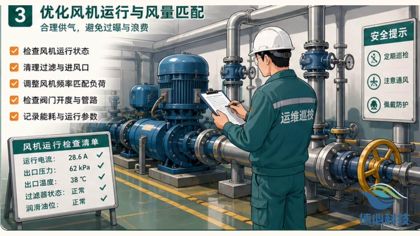 曝气池能耗偏高,先校准溶氧目标