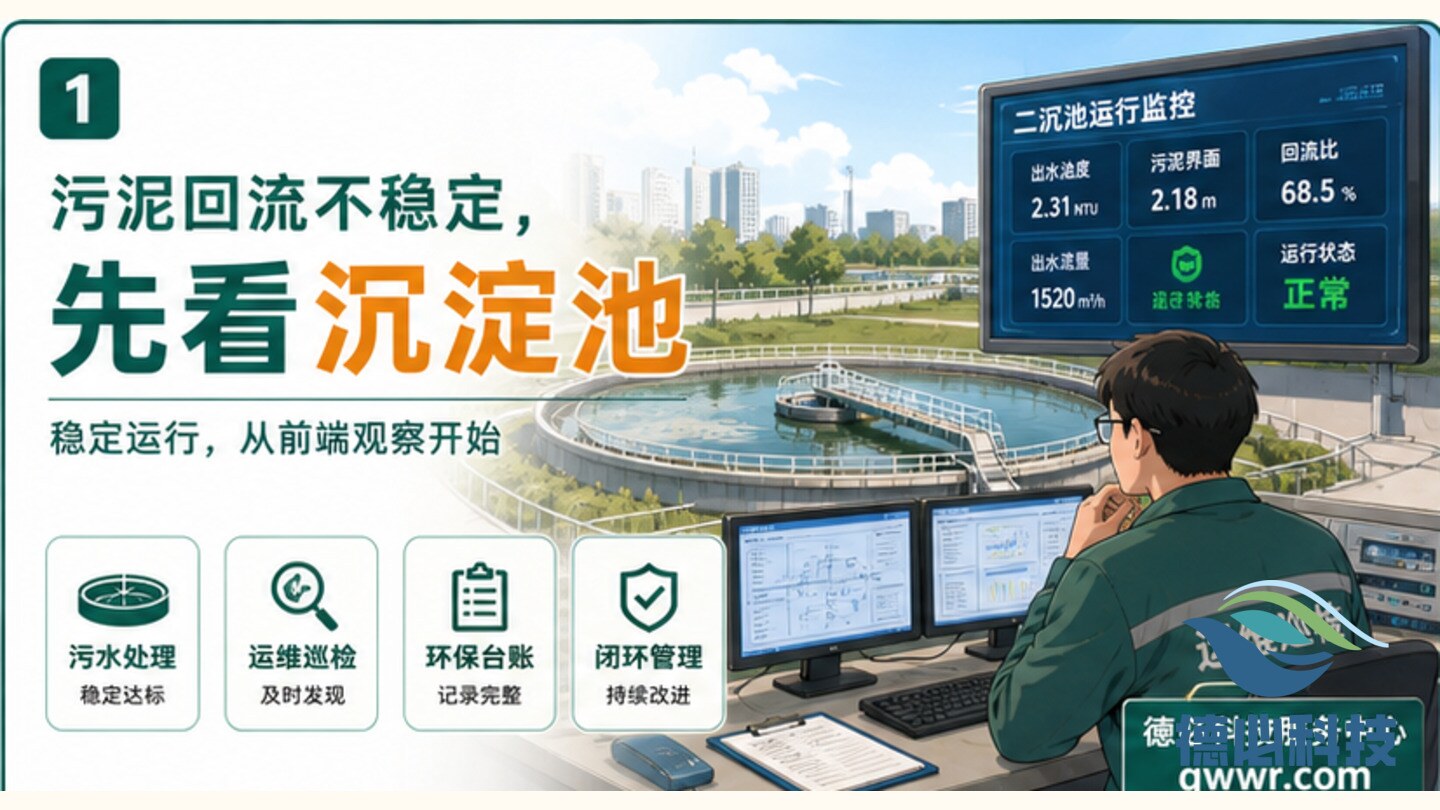 污泥回流不稳定,先看沉淀池状态