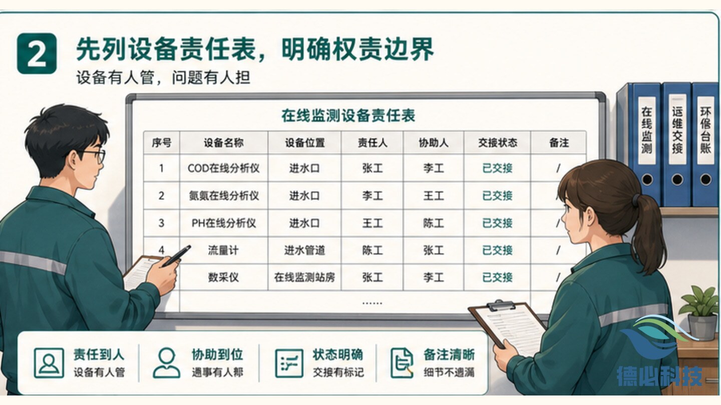运维交接不清,先列设备责任表