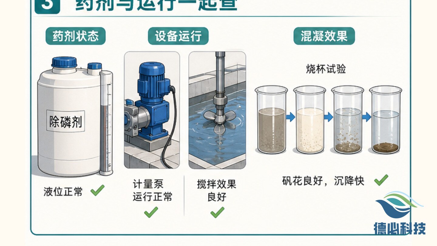 总磷偏高反复,先查投药位置