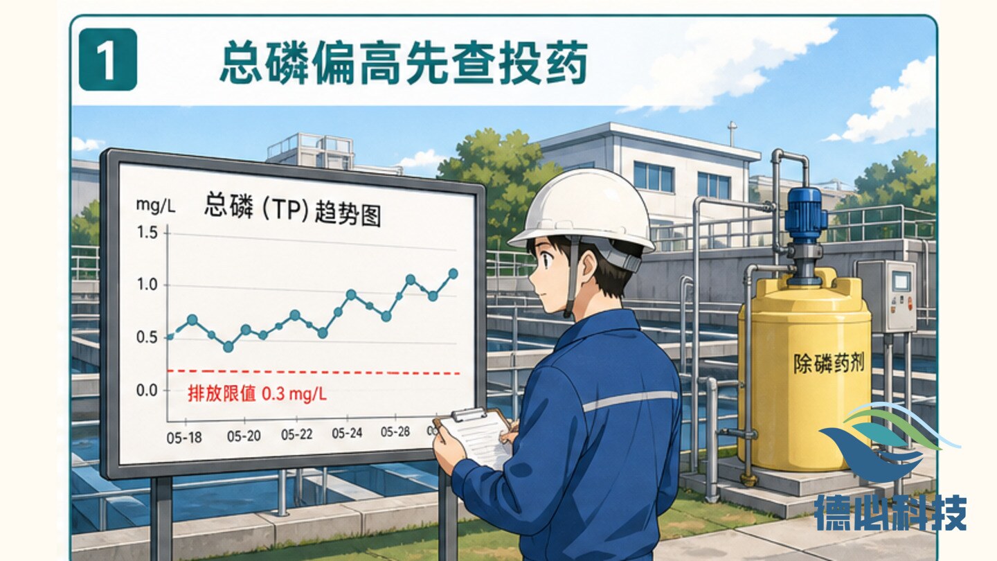 总磷偏高反复,先查投药位置