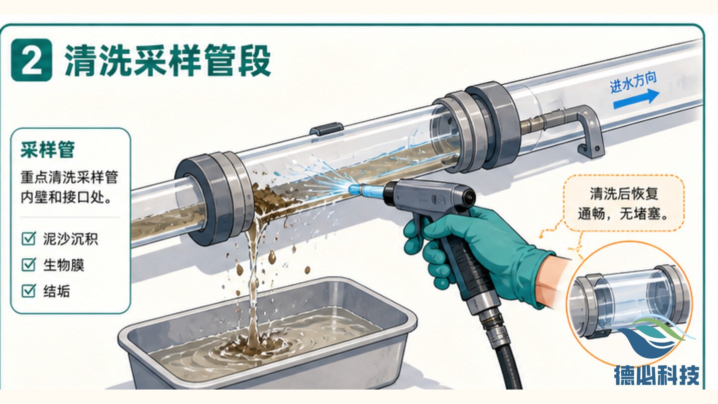 在线监测取样慢，先清三段管路