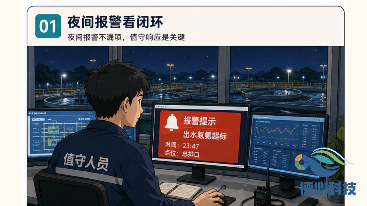 污水站夜间报警，先看值守闭环