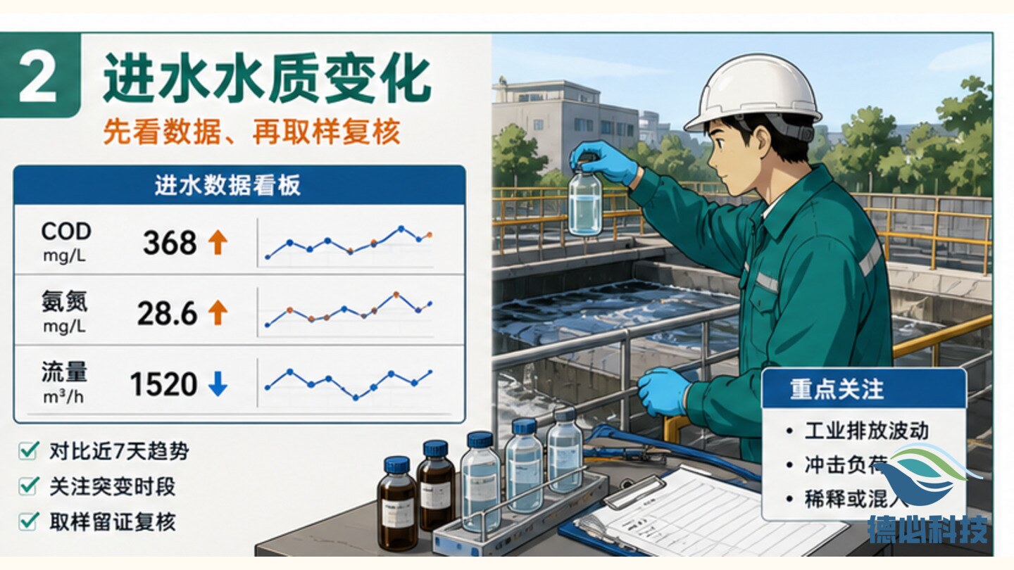 曝气池泡沫增多,先查三类原因