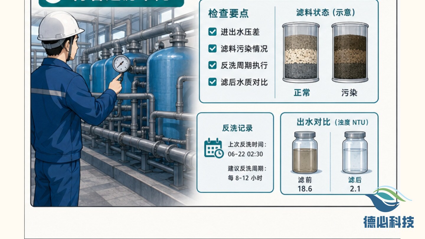 出水浊度升高,先看沉淀和过滤
