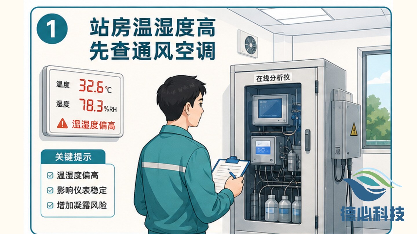 在线站房温湿度高，先查通风空调