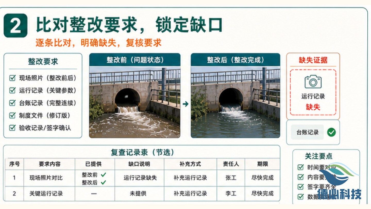 整改复查不过，先找证据缺口