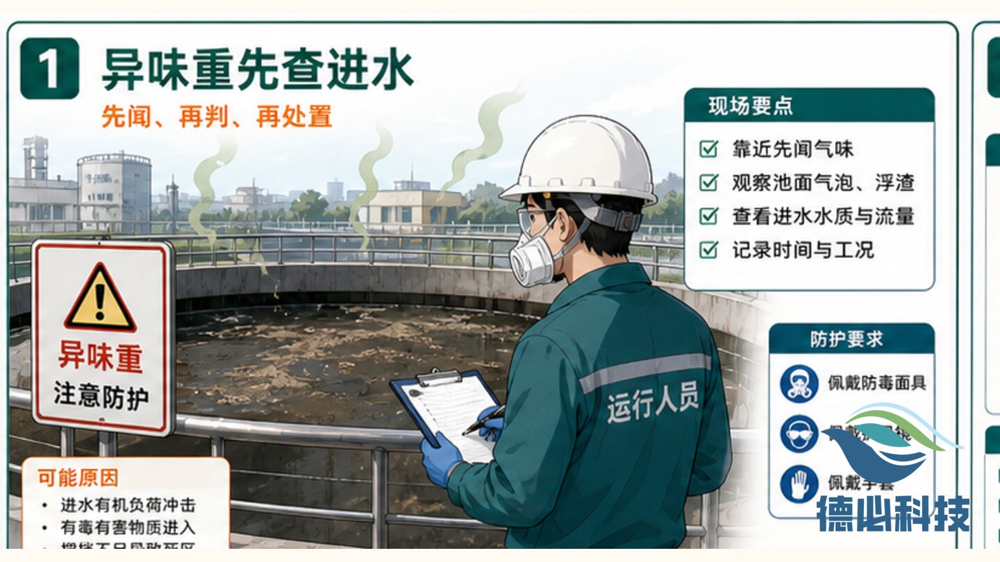 厌氧池异味重,先查进水和搅拌