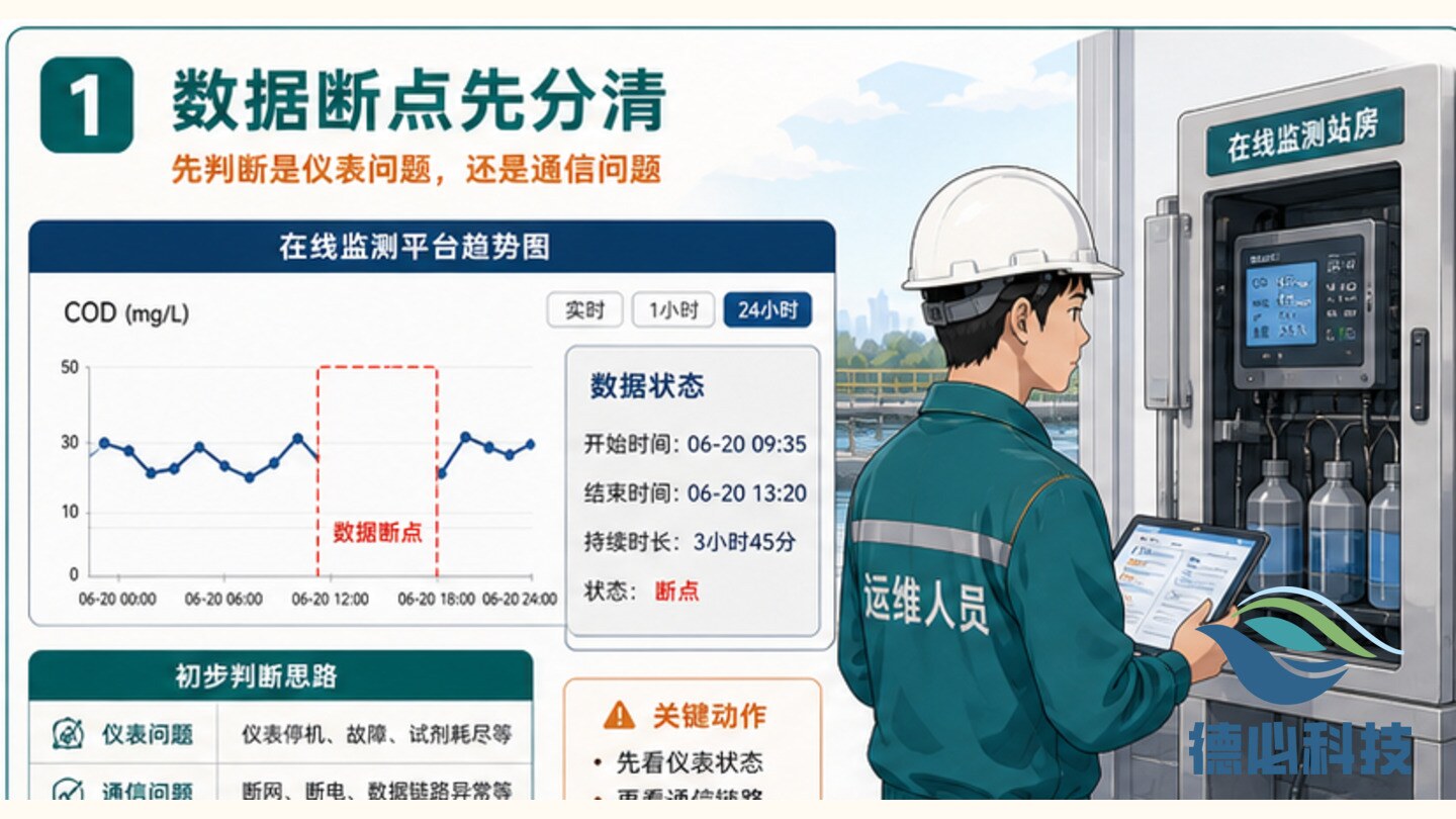 在线数据断点,先分清仪表和通信