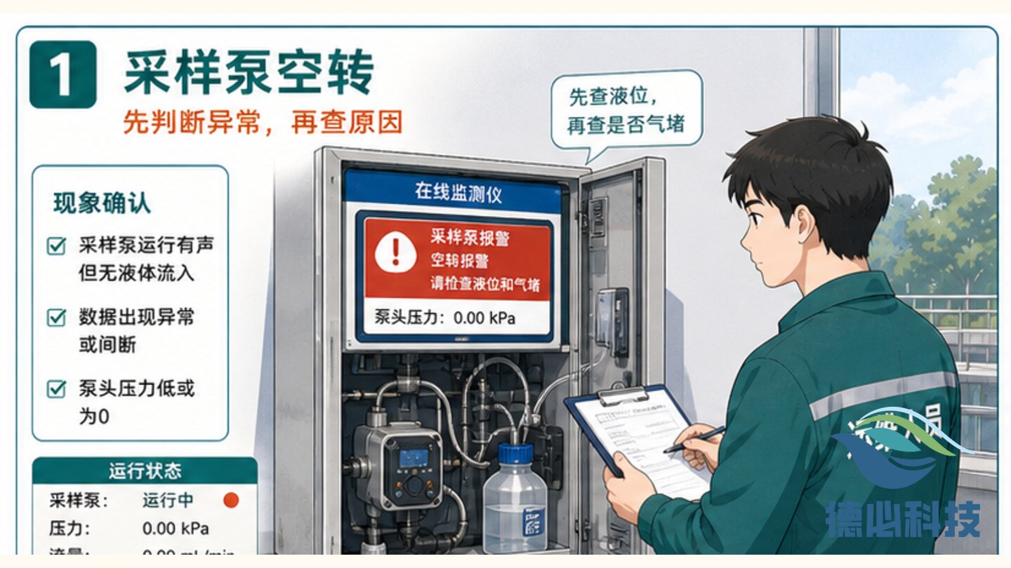 采样泵频繁空转,先查液位和气堵