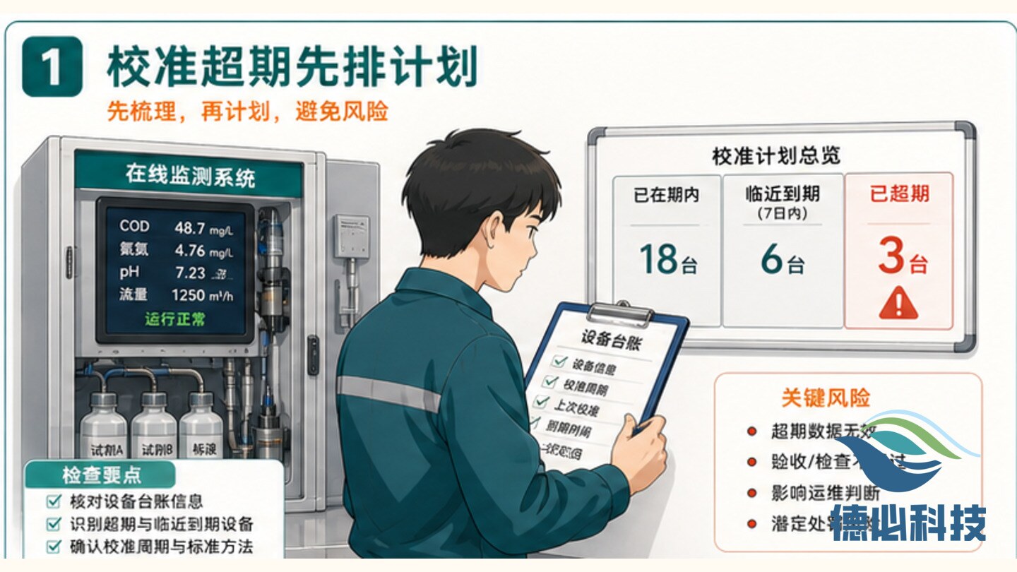 监测设备校准超期,先排计划表