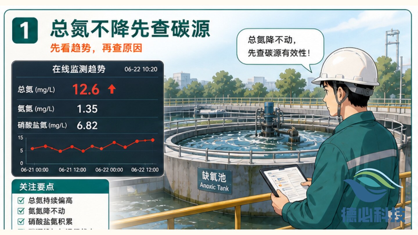 总氮降不下来，先查碳源有效性