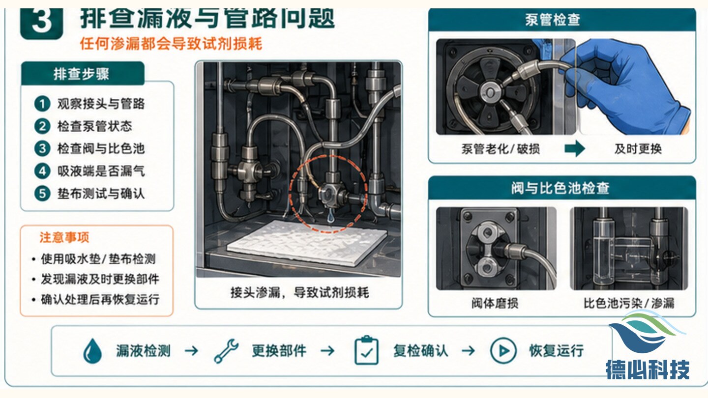 试剂消耗过快,先查空跑和漏液