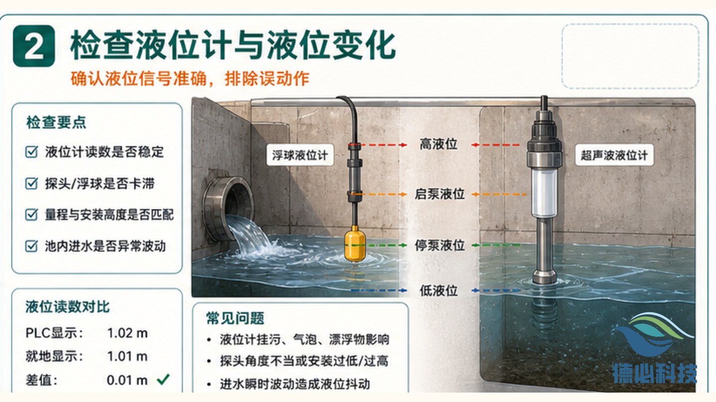 排水泵启停频繁,先查液位联锁