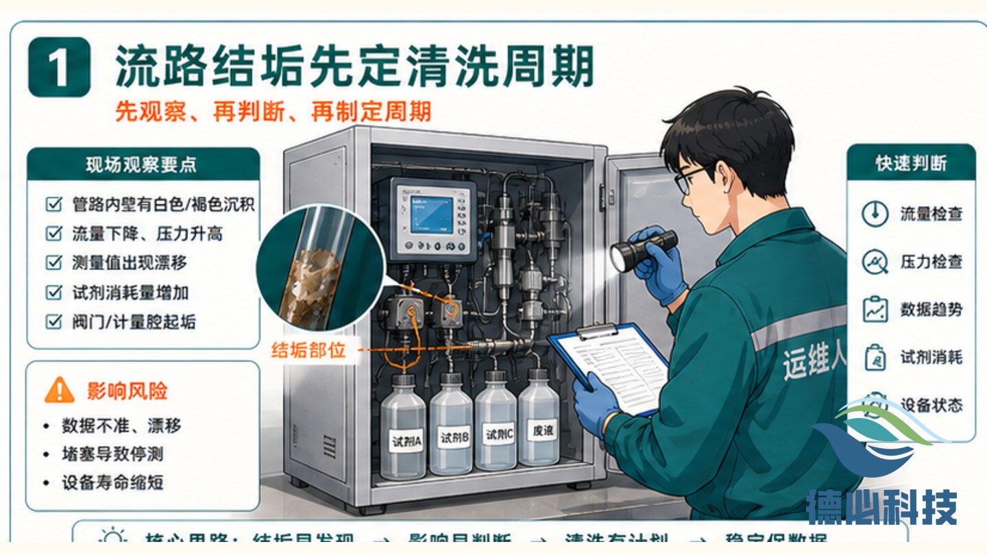 在线流路结垢,先定清洗周期