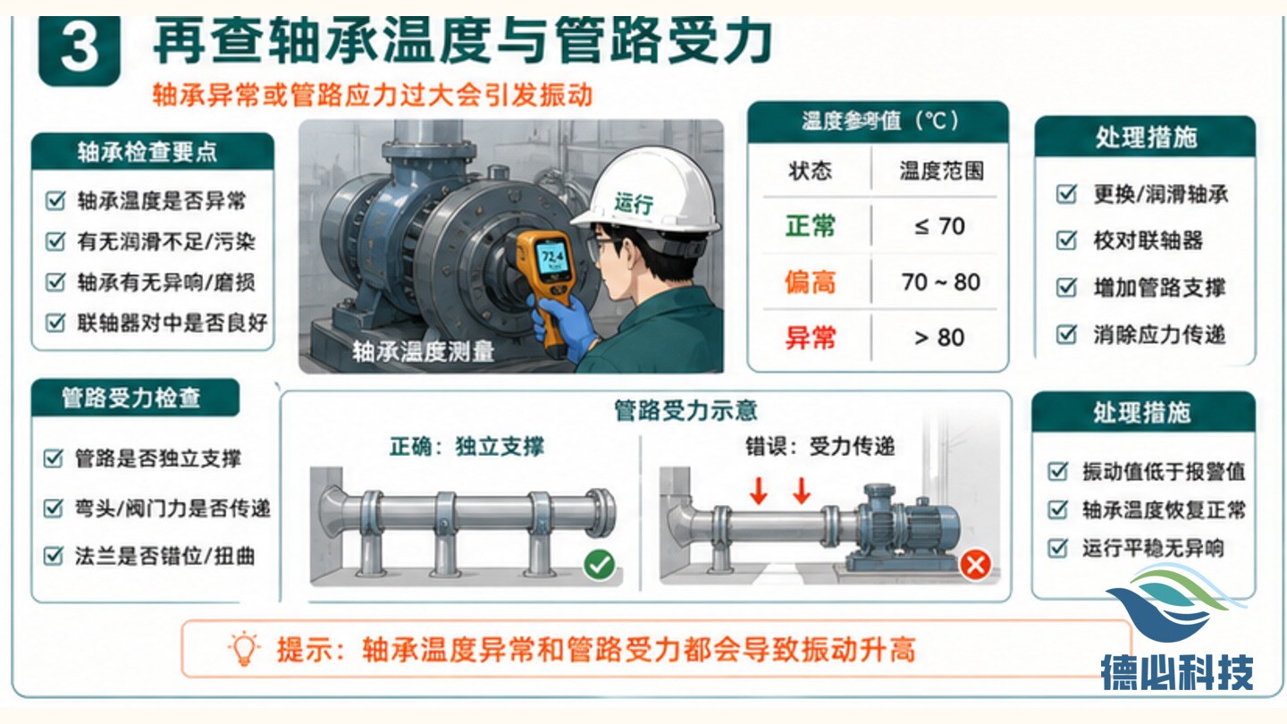 进水泵振动偏大,先查基础和轴承
