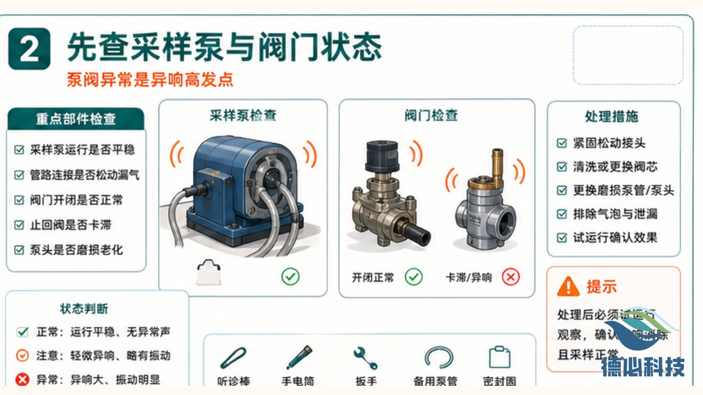 在线站房异响,先查泵阀和风扇