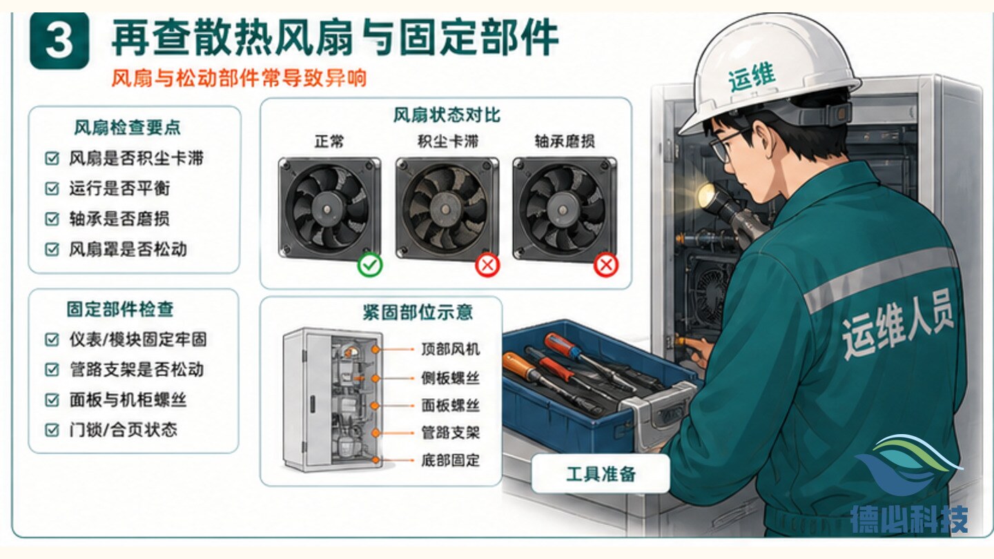 在线站房异响,先查泵阀和风扇