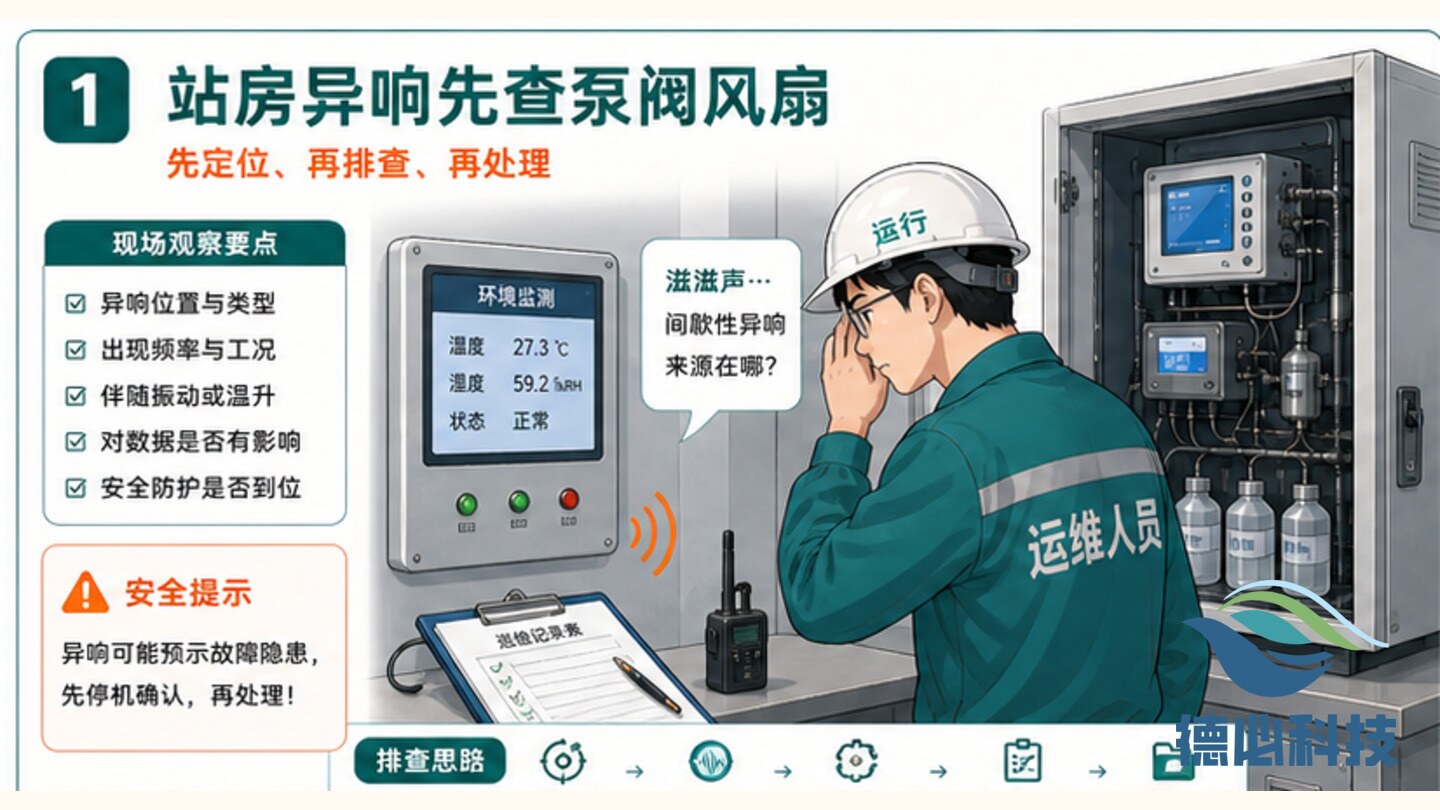 在线站房异响,先查泵阀和风扇