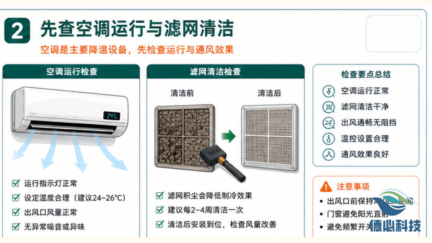 在线温控异常,先查空调和散热