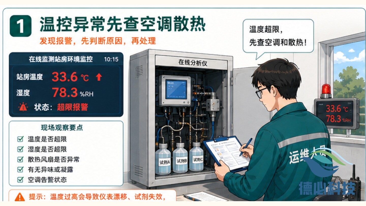 在线温控异常,先查空调和散热