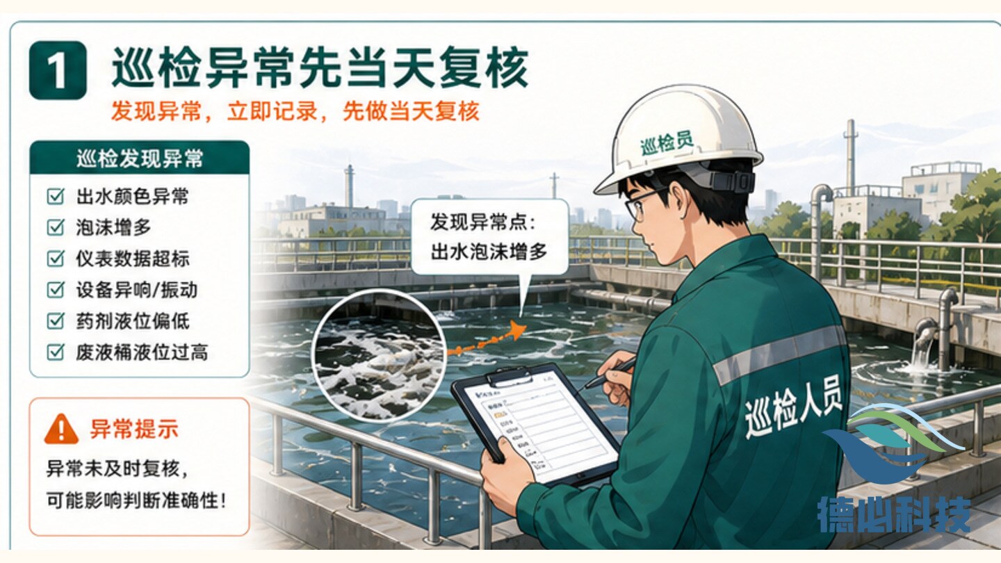 巡检发现异常,先做当天复核