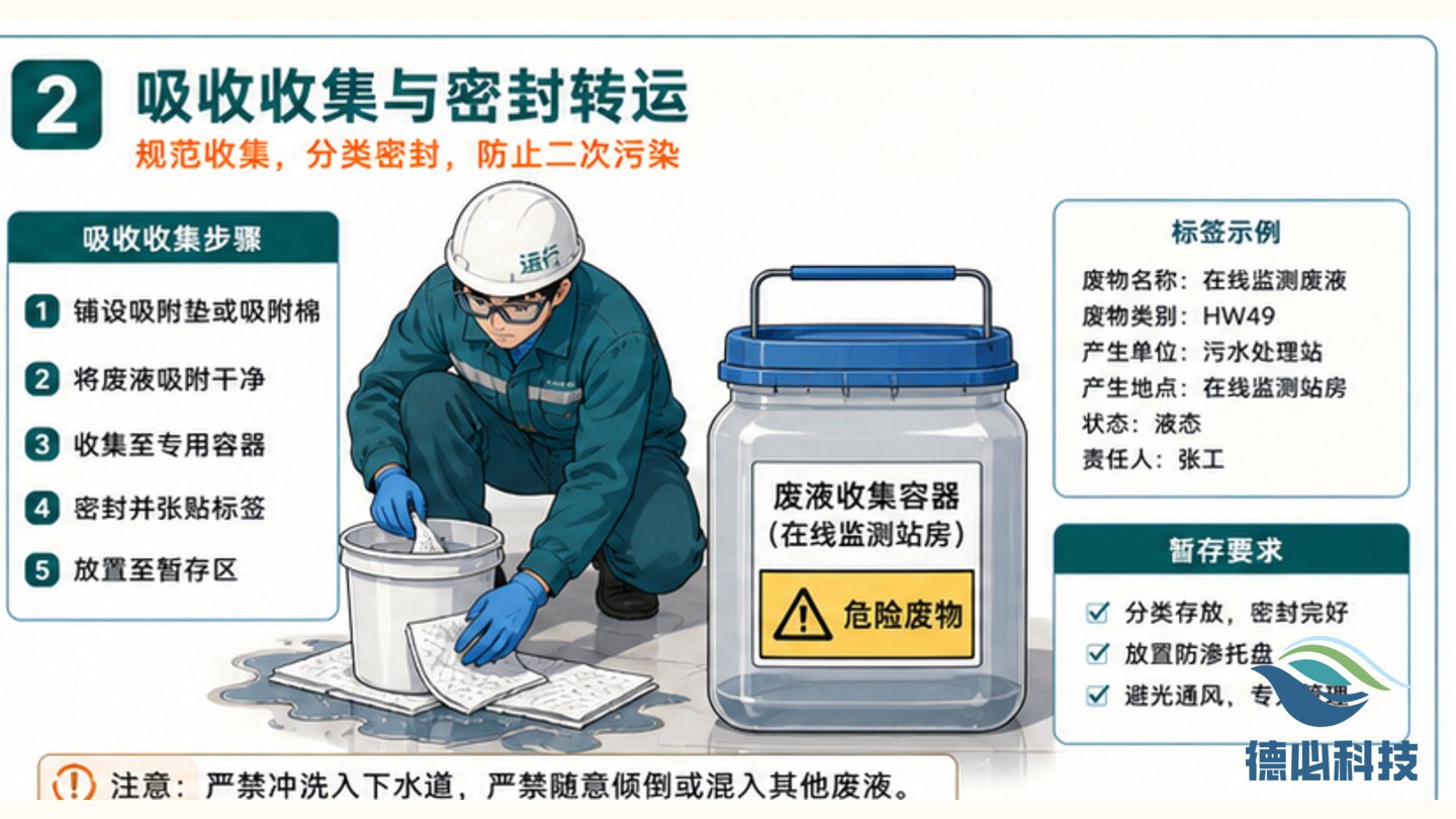 站房废液外溢,先做应急隔离