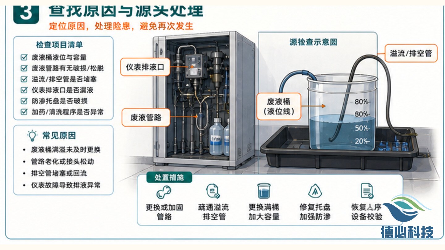 站房废液外溢,先做应急隔离