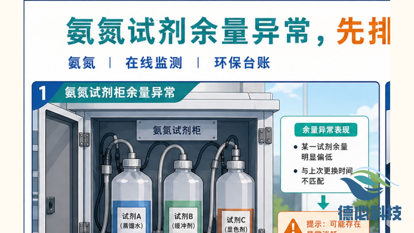氨氮试剂余量异常,先排空跑
