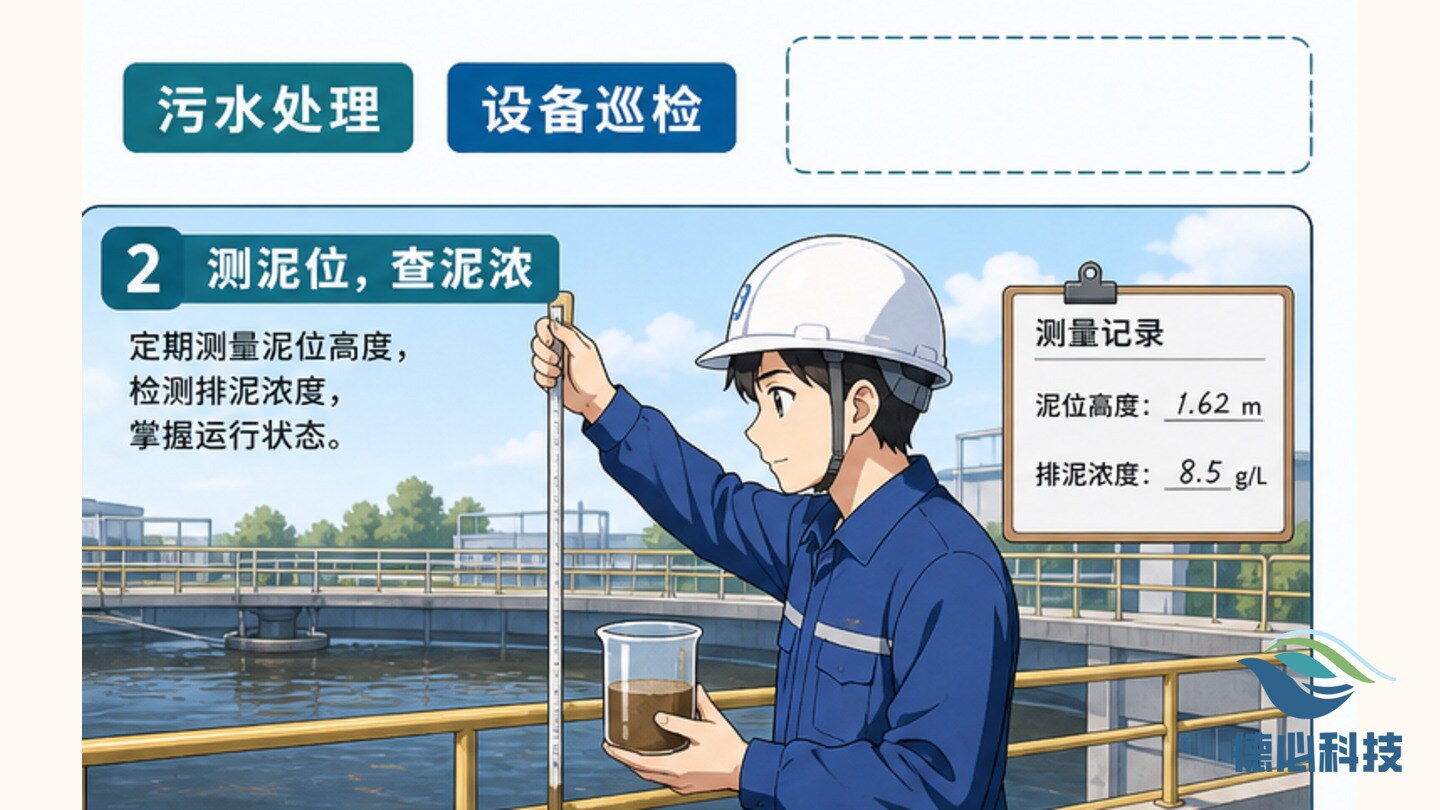 二沉池泥面升高，先调排泥节奏