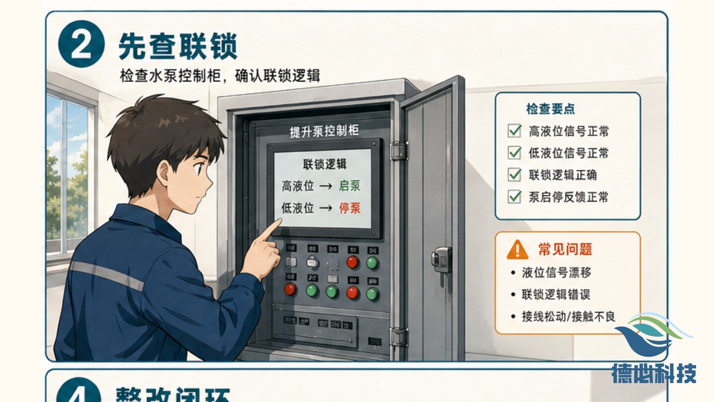 调节池液位忽高忽低,先查联锁