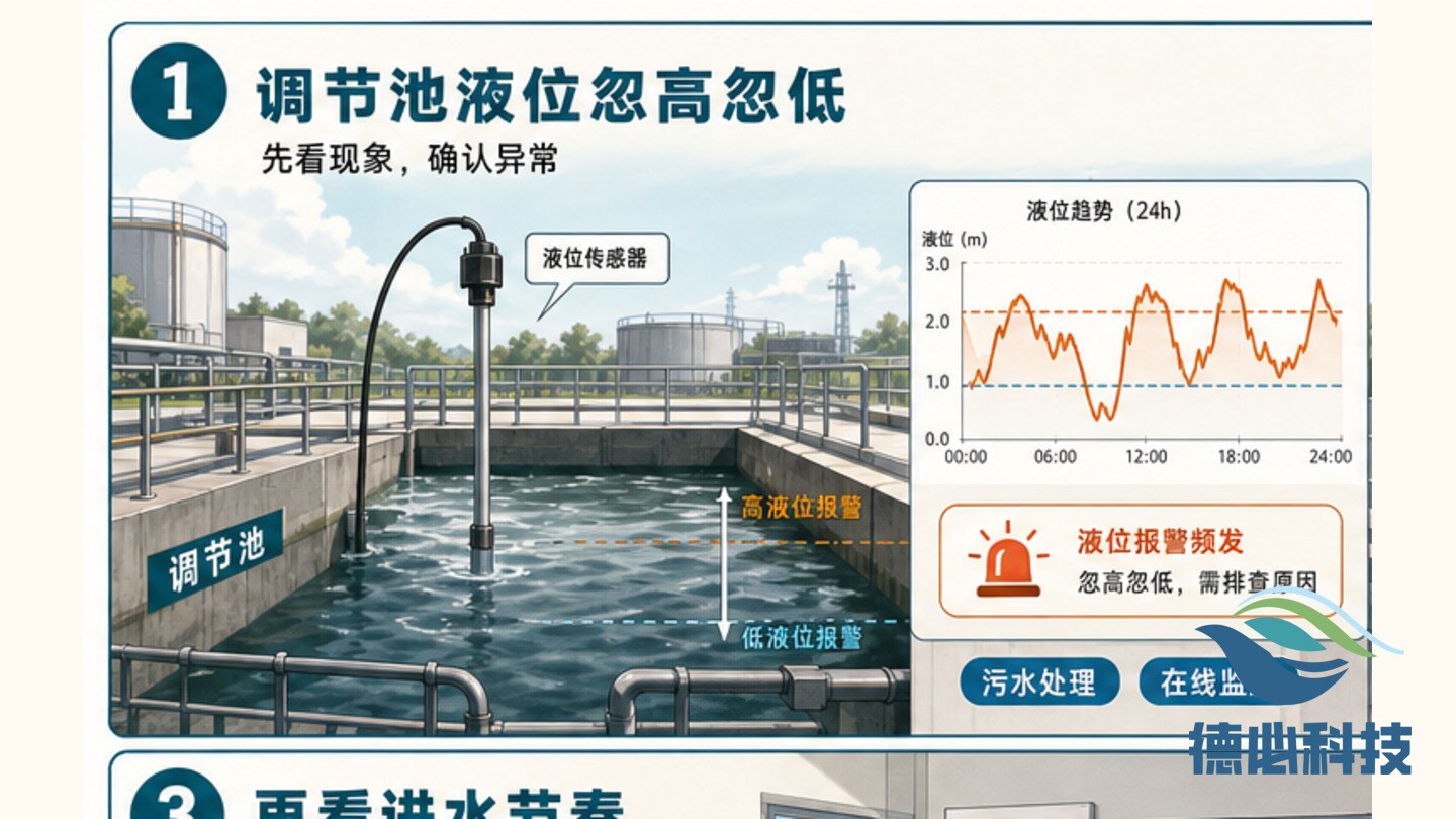 调节池液位忽高忽低,先查联锁
