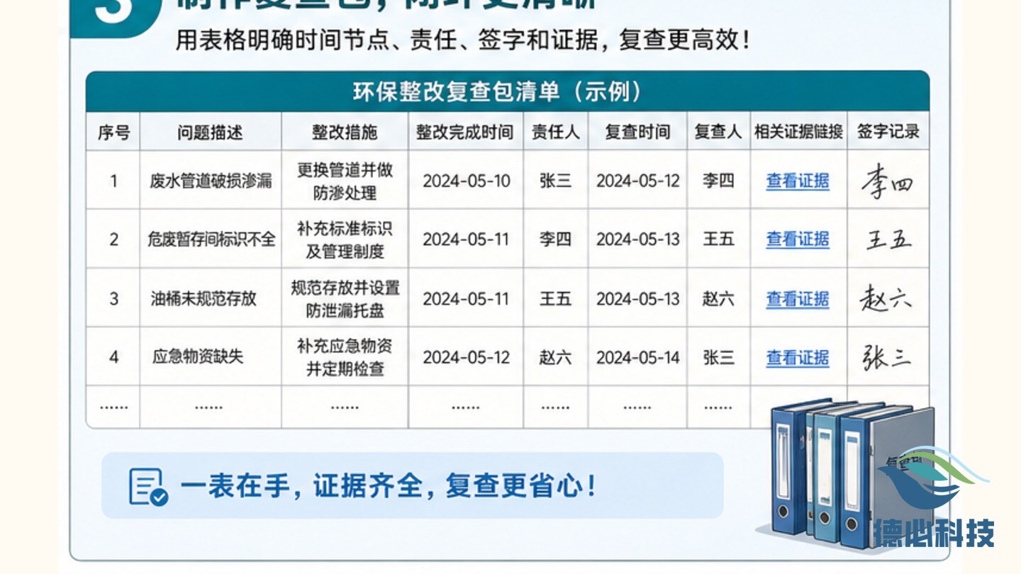 整改完成后反复问,先做复查包