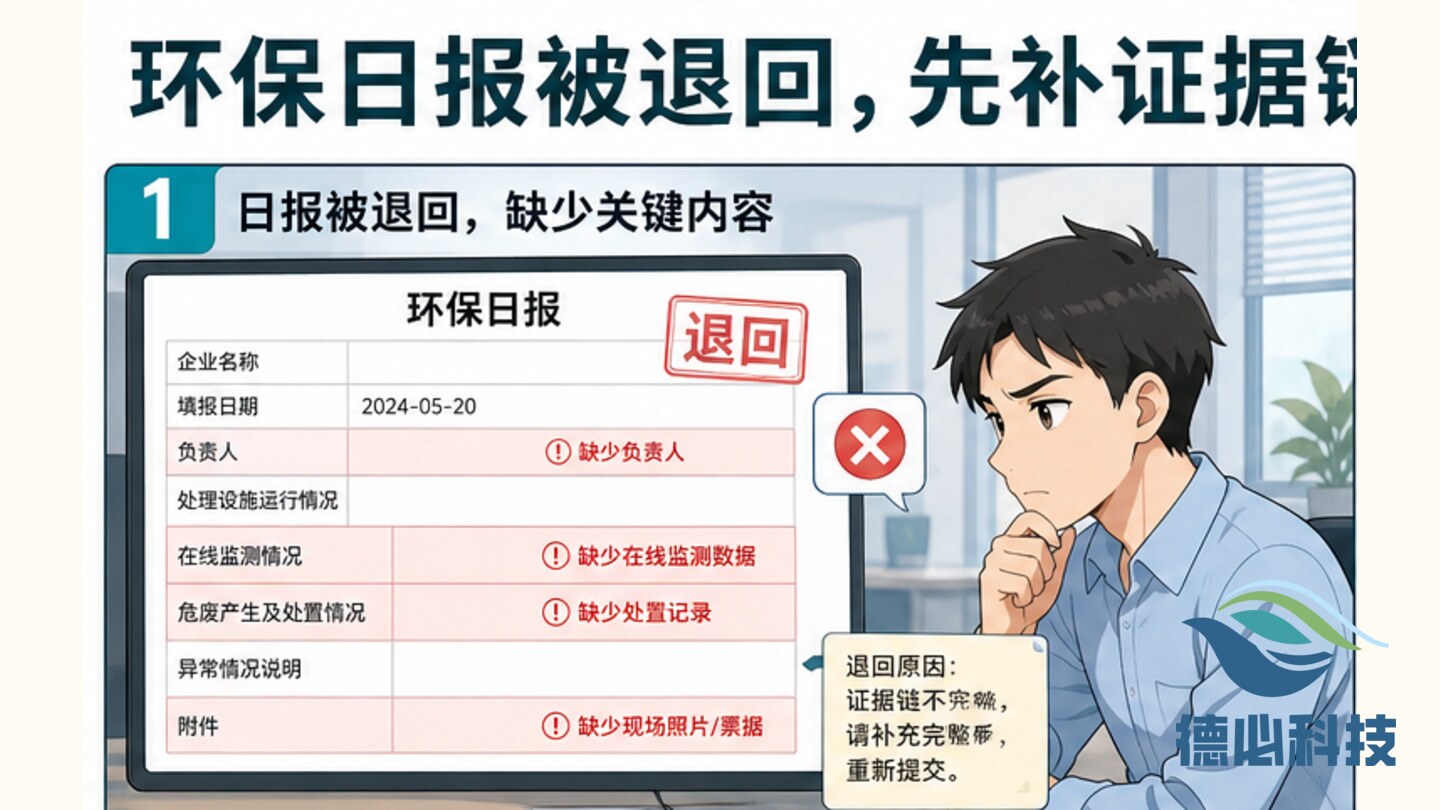 环保日报被退回,先补证据链
