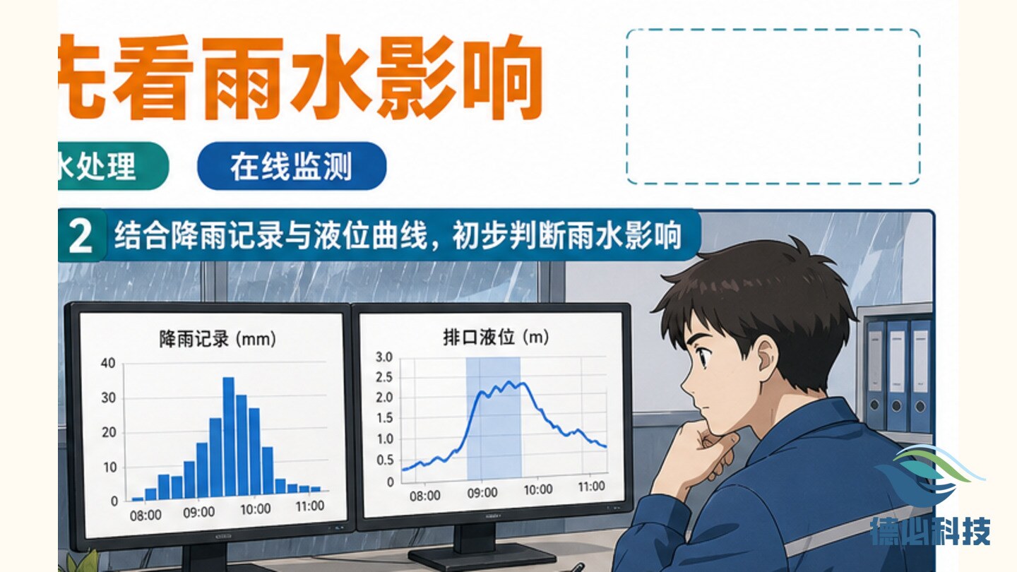 排口瞬时流量偏大，先看雨水影响
