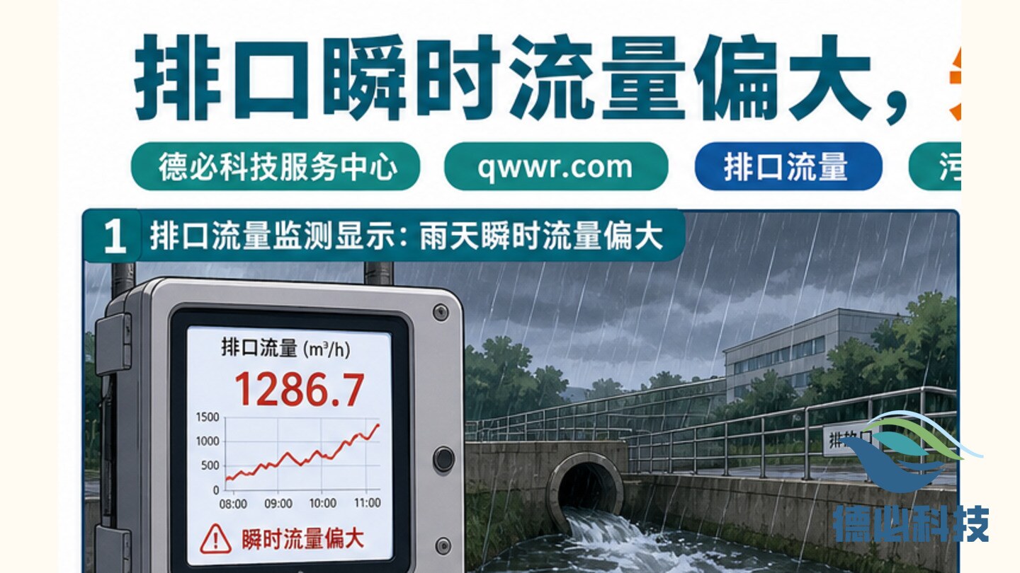 排口瞬时流量偏大，先看雨水影响